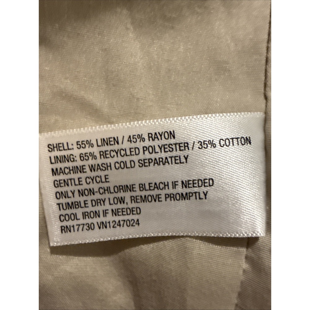 Linen Women's Spring Blazer - A New Day Tan L NWT - Picture 7 of 7